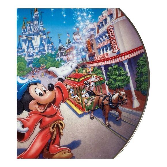 Walt Disney World Plates 25th Anniversary Collector Bradford Exchange Mickey - Picture 12 of 16